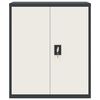 vidaXL Classeur anthracite et blanc 90x40x105 cm acier