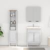 vidaXL Ensemble de mobilier de salle de bain FLORO 2 pcs Blanc