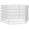 vidaXL Enclos pour animaux en libert&eacute; 6 panneaux 54x60cm fer galvanis&eacute;