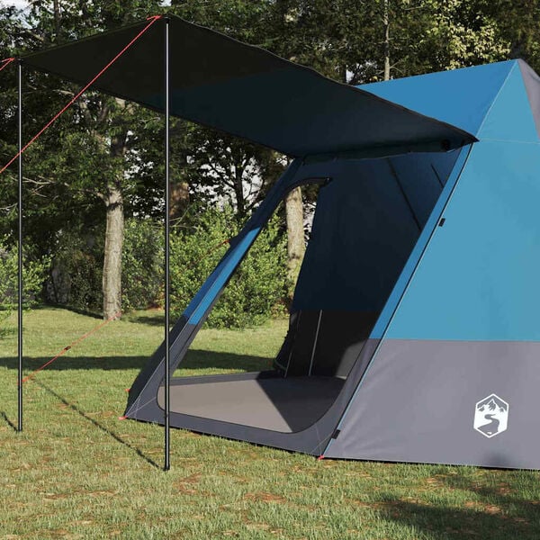 vidaXL Tente de camping avec toit Bleu 482 x 360 x 227 cm taffetas