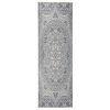 vidaXL Tapis &agrave; tissage plat d'ext&eacute;rieur 80x250 cm Motif bleu