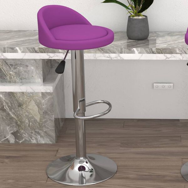 vidaXL Tabouret de bar Violet Similicuir