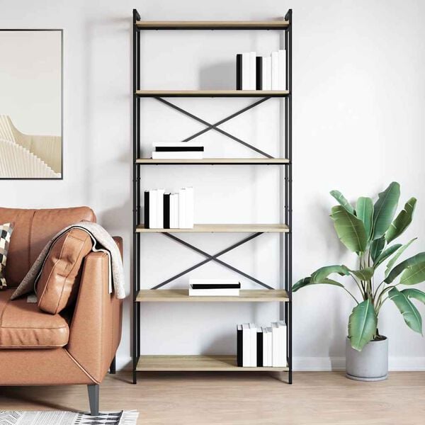 vidaXL &Eacute;tag&egrave;re Ch&ecirc;ne Sonoma 40 x 30 x 85 cm Bois d'ing&eacute;nierie