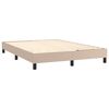vidaXL Sommier &agrave; lattes de lit avec matelas Cappuccino 140x190 cm