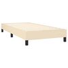 vidaXL Cadre de lit cr&egrave;me 80x200 cm tissu