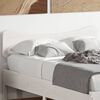 vidaXL T&ecirc;te de lit blanc 135 cm bois massif de pin