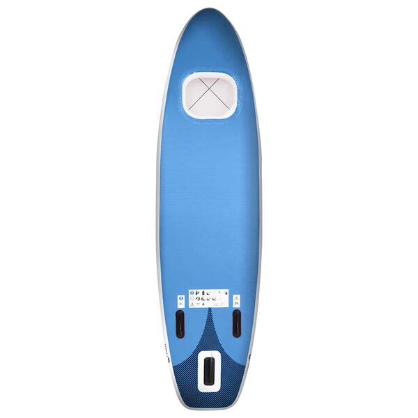 vidaXL Ensemble de planche SUP gonflable bleu mer 300x76x10 cm