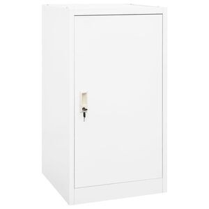 vidaXL Armoire &agrave; selles Blanc 53x53x105 cm Acier