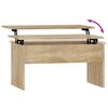 vidaXL Table basse ch&ecirc;ne sonoma 80x50,5x41,5 cm bois d'ing&eacute;nierie