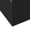 vidaXL Cadre de lit avec tiroirs sans matelas noir 75x190 cm