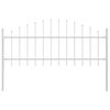 vidaXL Cl&ocirc;ture de jardin 7 pcs Blanc 170 x 140 cm
