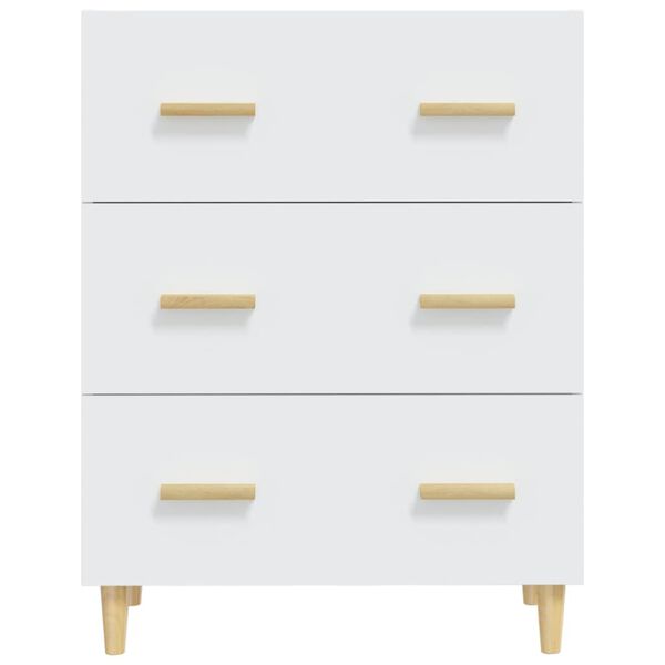 vidaXL Buffet Blanc 70x34x90 cm Bois d'ingénierie