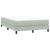 vidaXL Sommier &agrave; lattes de lit et matelas gris clair 160x220cm velours