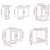 vidaXL Ensemble d'armoires de cuisine 8 pcs Kalmar bois d'ing&eacute;nierie