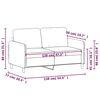vidaXL Canap&eacute; &agrave; 2 places Gris clair 120 cm Velours