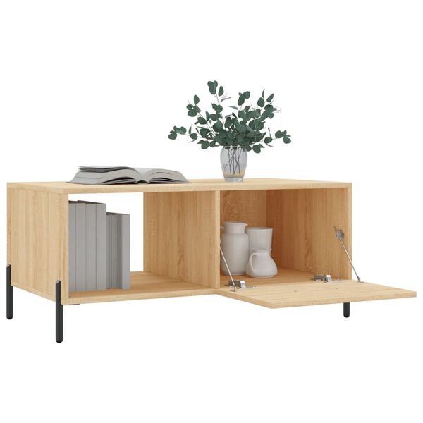 vidaXL Table basse chêne sonoma 90x50x40 cm bois d'ingénierie