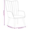 vidaXL Chaise de relaxation avec repose-pied Rouge bordeaux Velours