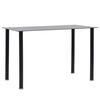 vidaXL Ensemble de mobilier 7 pcs Acier et verre tremp&eacute; Noir