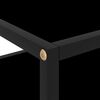 vidaXL Table console Noir 50x40x40 cm Verre tremp&eacute;