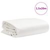 vidaXL B&acirc;che blanc 1,5x20 m 650 g/m&sup2;