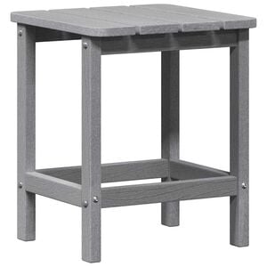 vidaXL Table d'appoint Gris clair 38 x 38 x 46 cm Poly&eacute;thyl&egrave;ne