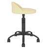 vidaXL Chaises pivotantes &agrave; manger lot de 2 Cr&egrave;me Velours