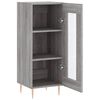 vidaXL Buffet Sonoma gris 34,5x34x90 cm Bois d'ing&eacute;nierie
