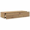 vidaXL &Eacute;tag&egrave;re murale avec tiroirs ch&ecirc;ne artisanal bois d'ing&eacute;nierie