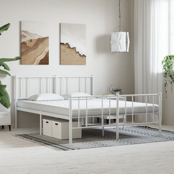 vidaXL Matelas en mousse blanc 160x220 cm 7 zones duret&eacute; 20 ILD