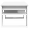 vidaXL Table basse Blanc 96 x 54 x 44 cm Bois d'ing&eacute;nierie