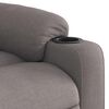 vidaXL Fauteuil inclinable &eacute;lectrique taupe tissu