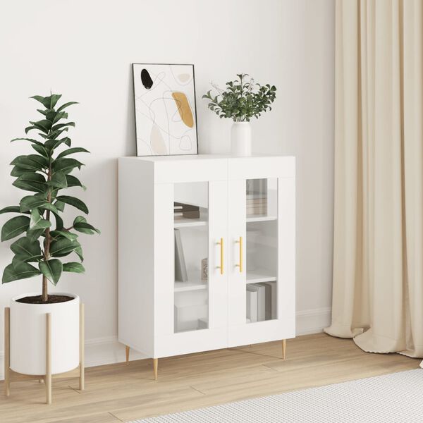 vidaXL Buffet blanc 69,5x34x90 cm bois d'ing&eacute;nierie