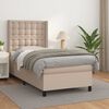 vidaXL Sommier &agrave; lattes de lit avec matelas Cappuccino 100x200 cm