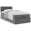 VidaXL Lit ottoman avec matelas gris 90x200 cm similicuir