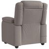 vidaXL Fauteuil de massage inclinable Taupe Tissu