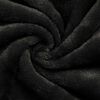 vidaXL Sweat &agrave; capuche couverture Noir M Polaire et flanelle