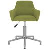 vidaXL Chaises pivotantes &agrave; manger lot de 4 vert clair velours