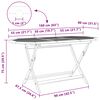 vidaXL Ensemble de salle &agrave; manger pour jardin 5 pcs Marron