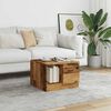 vidaXL Table basse vieux bois 50x50x36 cm bois d'ing&eacute;nierie