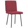 vidaXL Chaises &agrave; manger lot de 2 rouge bordeaux similicuir