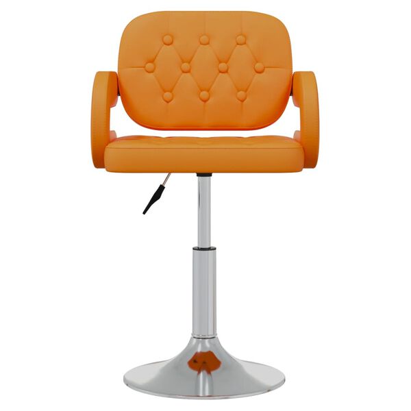 vidaXL Tabouret de bar orange similicuir