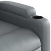 vidaXL Fauteuil de massage inclinable Gris Similicuir