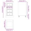 vidaXL Armoire avec tiroir Miel 40 x 46 x 81 cm Pin massif