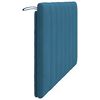 vidaXL Coussin de t&ecirc;te de lit Hanko bleu 140 cm velours