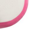 vidaXL Tapis gonflable de gymnastique avec pompe 300x100x15cm PVC Rose