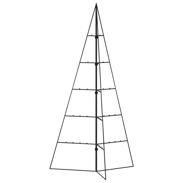 vidaXL Arbre de Noël en métal pour décoration noir 100 cm