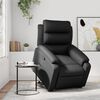 vidaXL Fauteuil inclinable Noir Similicuir