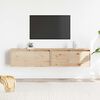 vidaXL Armoires murales 2 pcs 80x30x35 cm Bois de pin massif