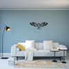 Homemania D&eacute;coration murale Aigle 100x44 cm Acier Noir
