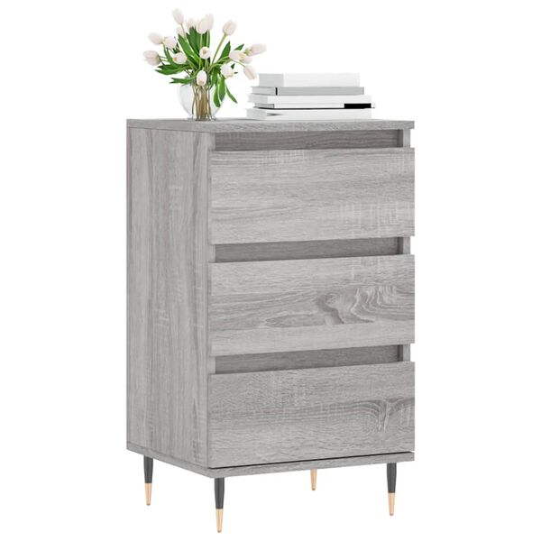 vidaXL Buffet sonoma gris 40x35x70 cm bois d'ing&eacute;nierie